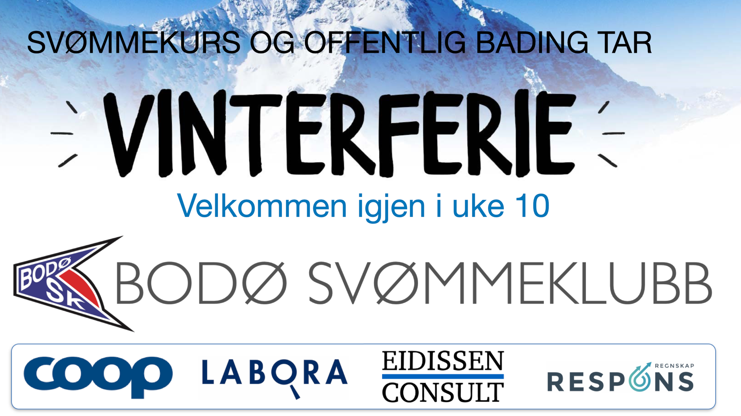 Vinterferie i Bodø Svømmeklubb